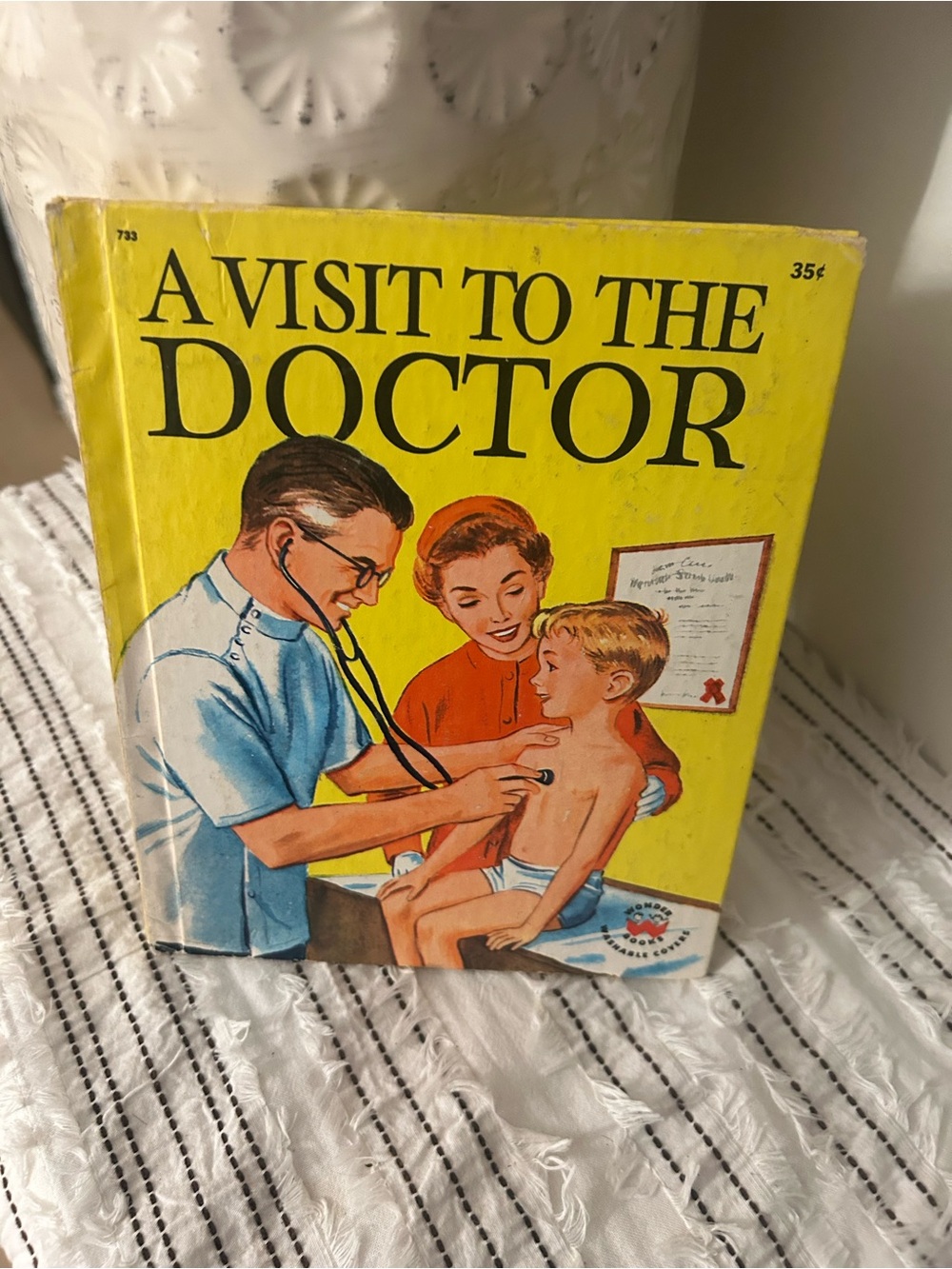 Vintage 1960 A Visit to the Doctor Wonder Book Children’s Book